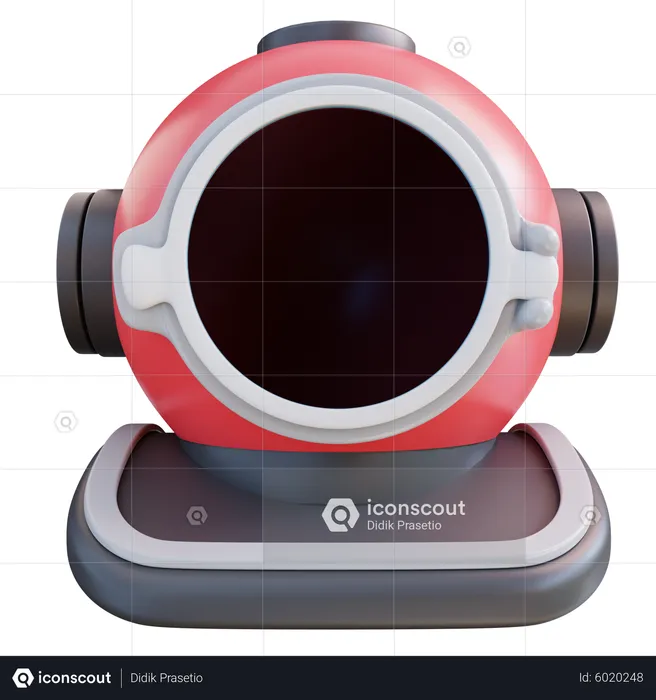 Diving Helmet  3D Icon