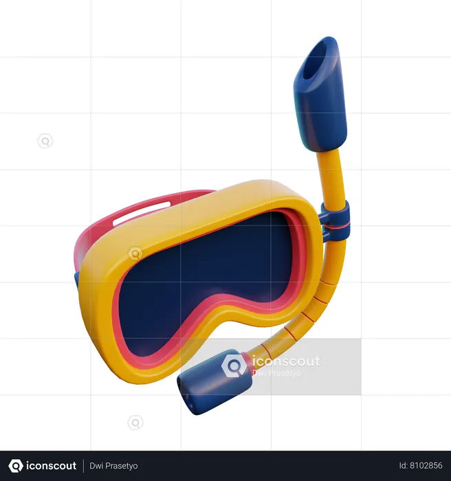 Diving Mask  3D Icon