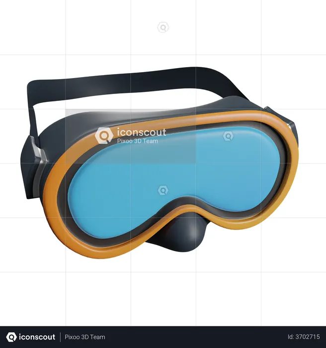 Diving Mask  3D Illustration