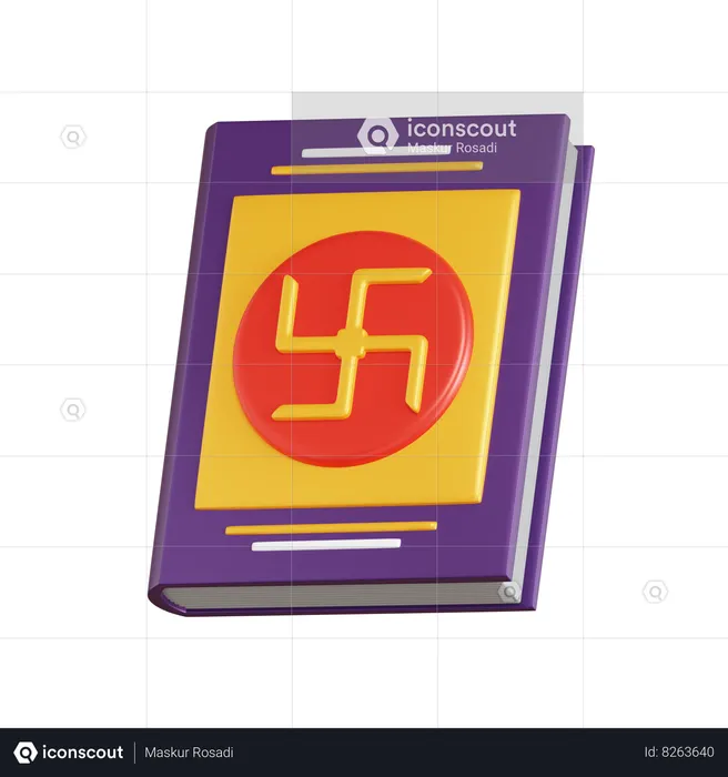 Diwali Book  3D Icon