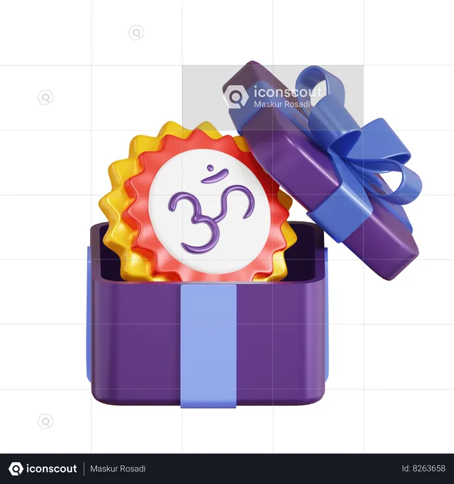 Cadeau de Diwali  3D Icon