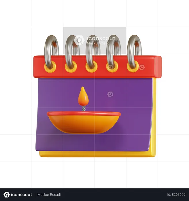 Diwali Day  3D Icon