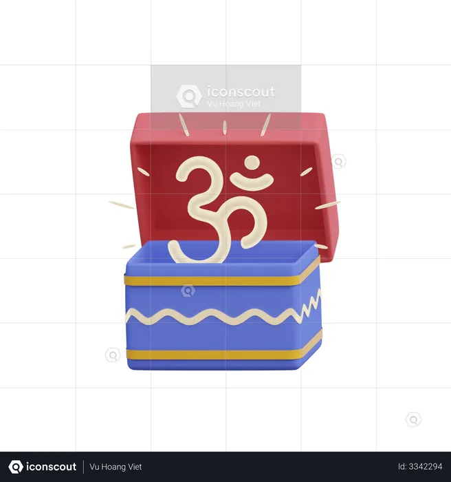 Diwali Gift  3D Illustration