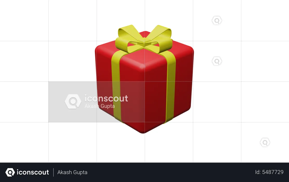Diwali Gift Box  3D Icon