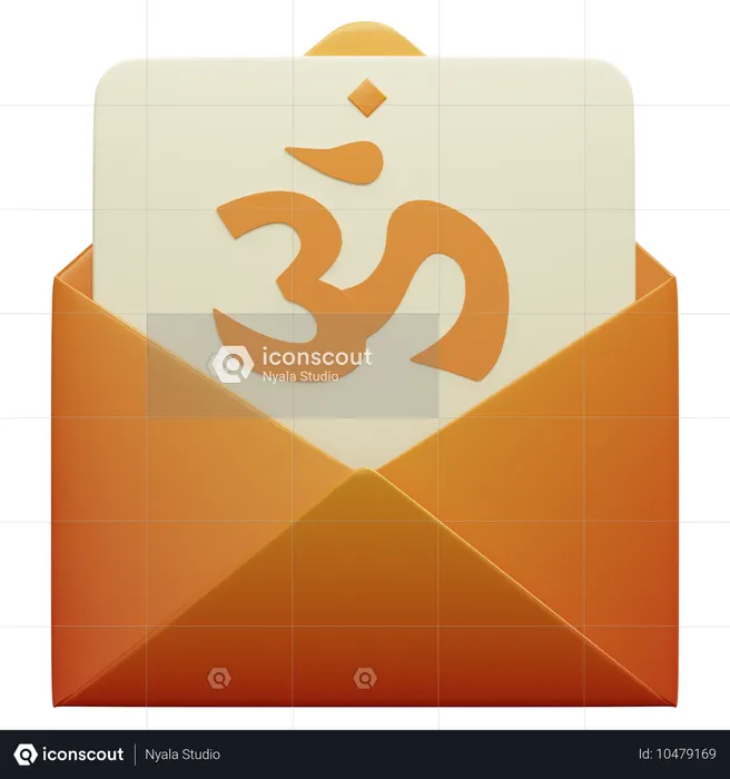 Diwali Greetings Card  3D Icon