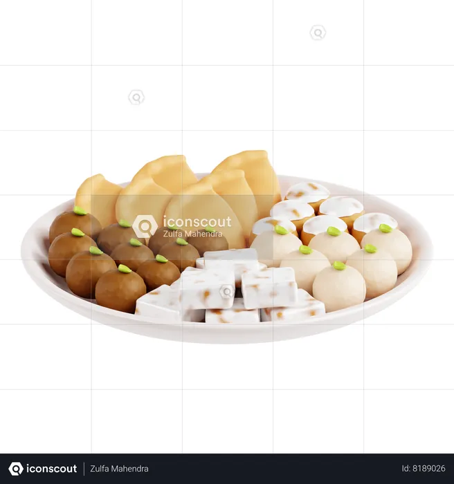 Diwali Sweets  3D Icon