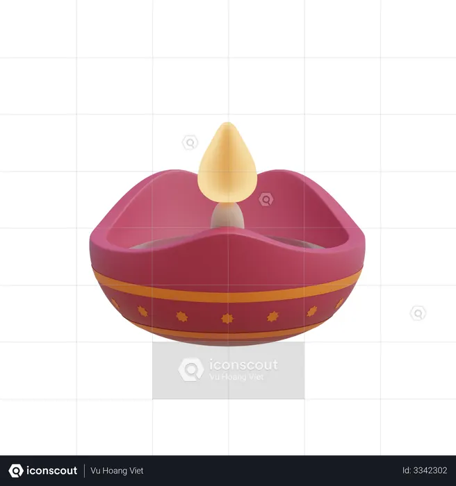 Premium Diya 3D Illustration download in PNG, OBJ or Blend format Premium Diya 3D Illustration download in PNG, OBJ or Blend format
