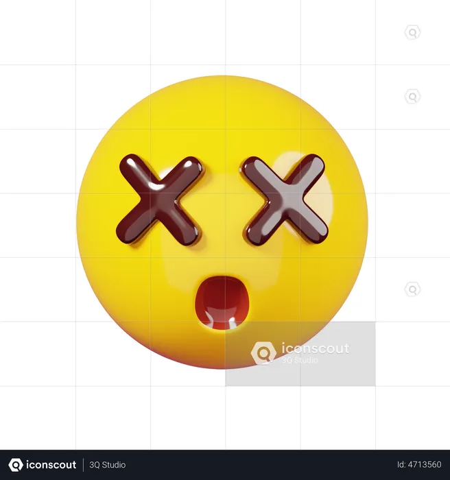 Dizzy Emoji Emoji 3D Illustration