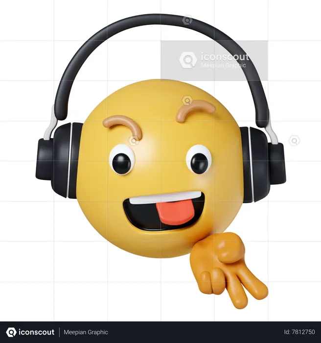 Dj Emoji 3D Icon