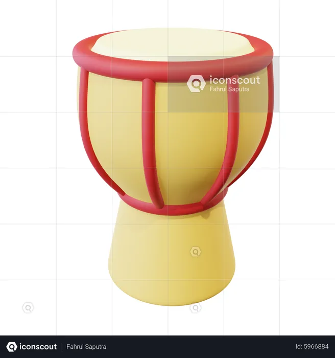 Djembe  3D Icon