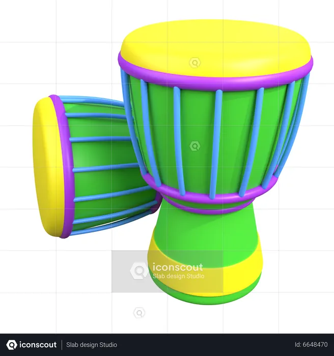 Djembe  3D Icon