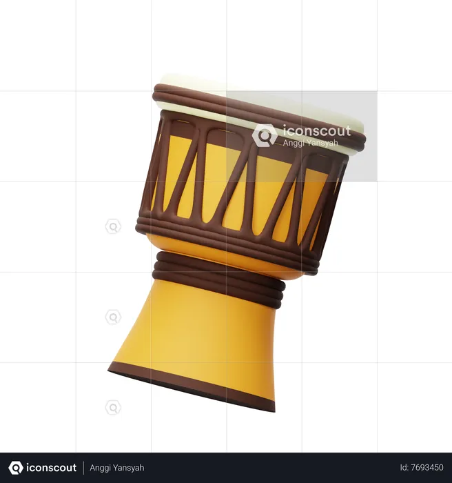 Djembe  3D Icon