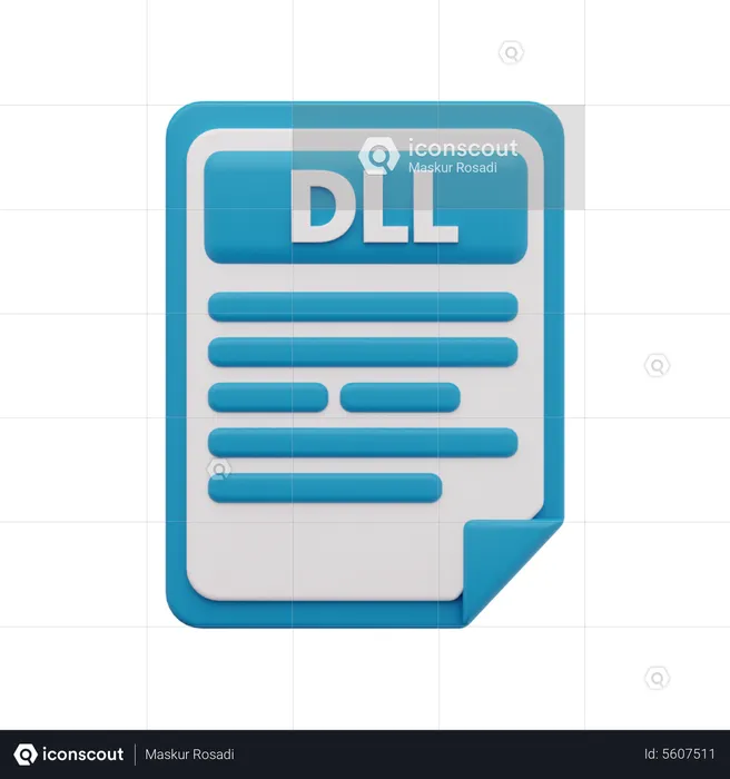Dll file  3D Icon