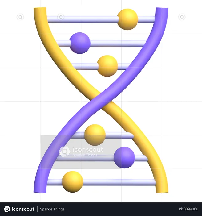 DNA  3D Icon