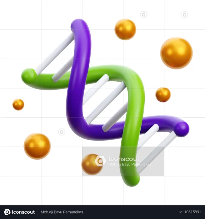 Dna  3D Icon