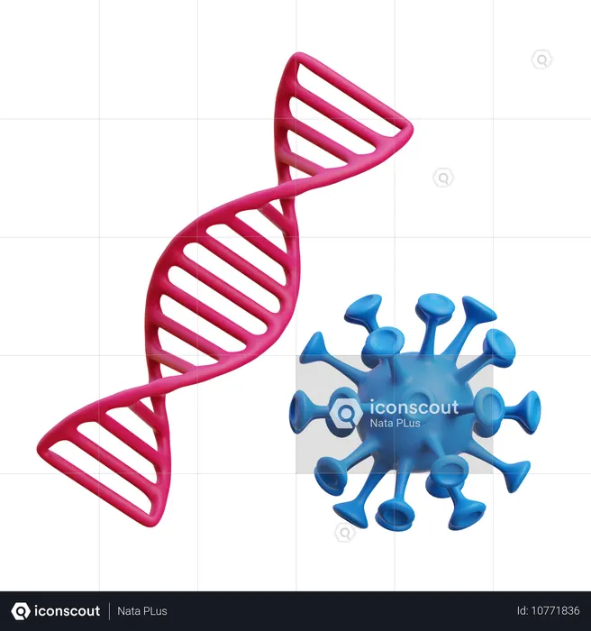 DNA  3D Icon