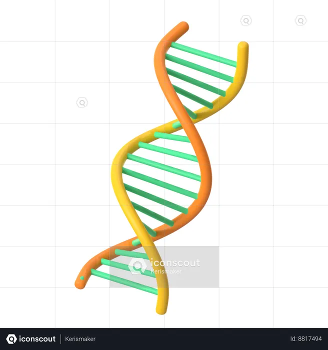 Dna  3D Icon