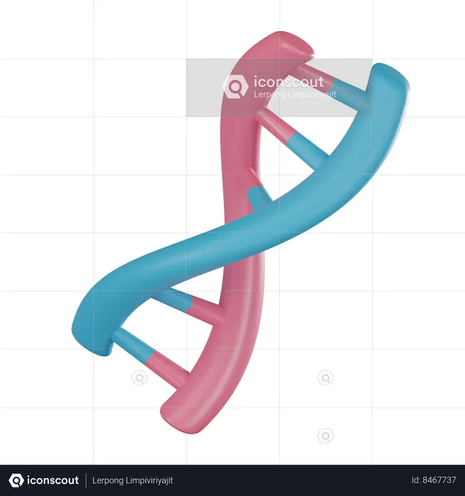 Dna  3D Icon