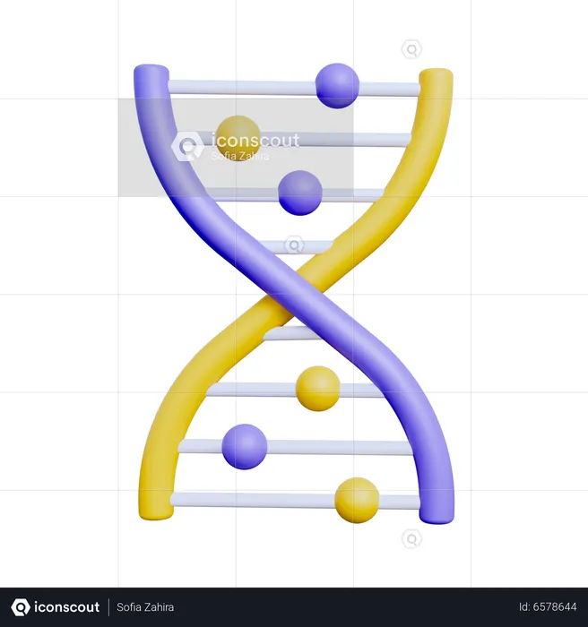 Dna  3D Icon