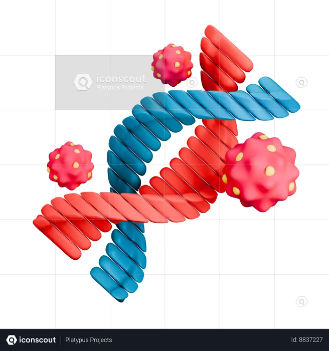 Câncer afetou DNA  3D Icon