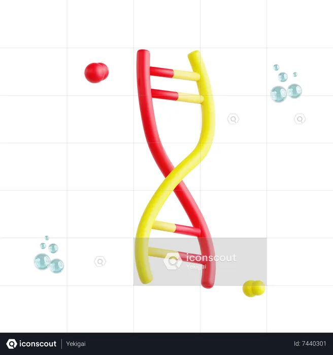 Dna Double Helix  3D Icon