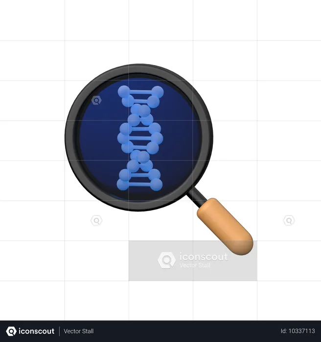 DNA-Identifizierung  3D Icon