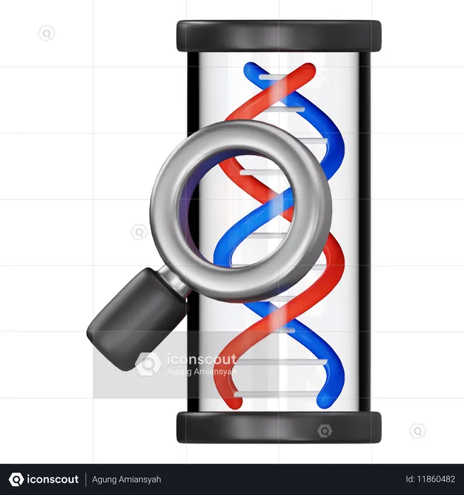 Dna Research  3D Icon