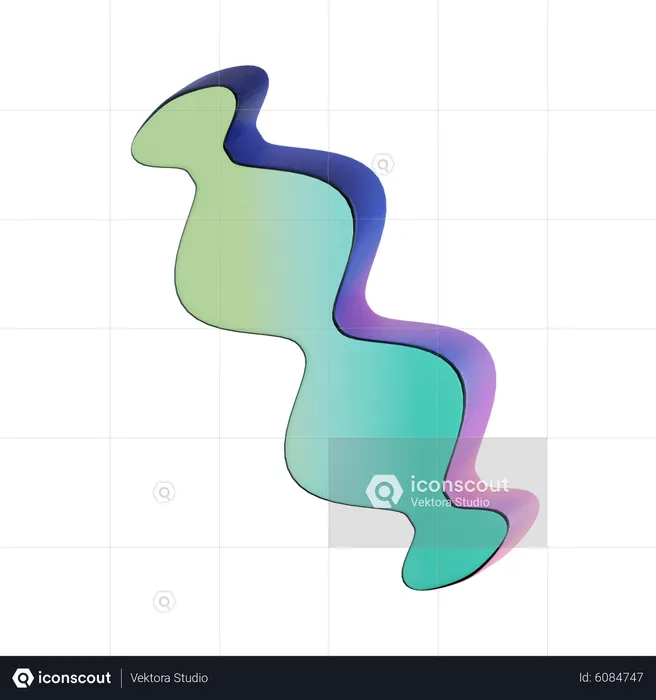 Dna Shape  3D Icon