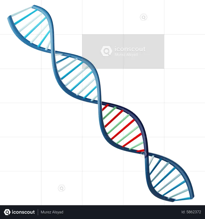 Dna Spiral  3D Icon