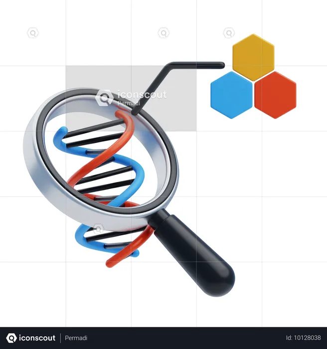 DNA 테스트  3D Icon