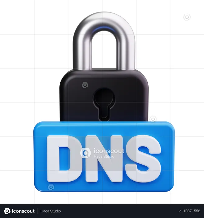 DNS-Sicherheit  3D Icon