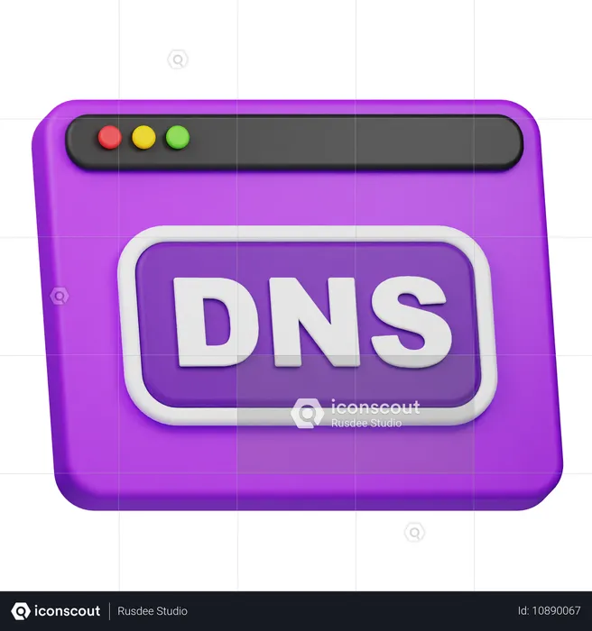 Site web DNS  3D Icon