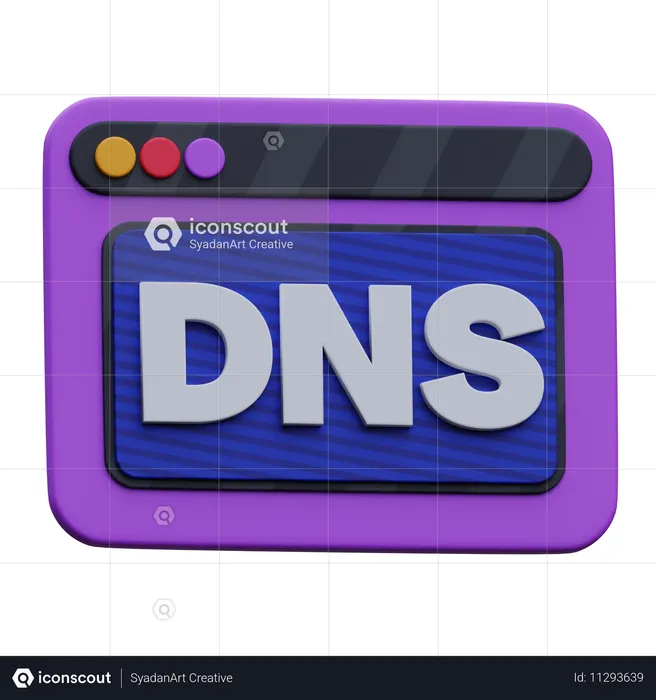 DNS web  3D Icon