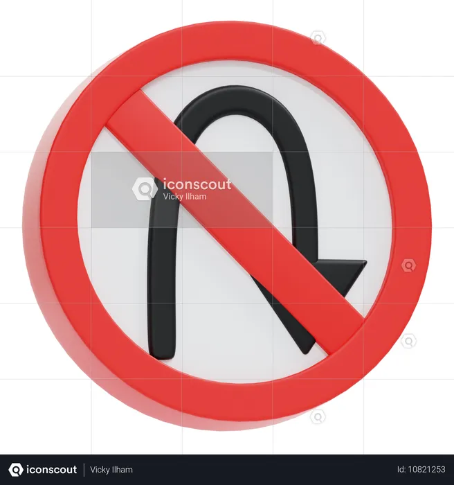 Do Not Play Back Sign  3D Icon