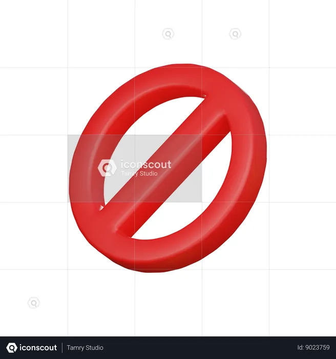Do not sign  3D Icon