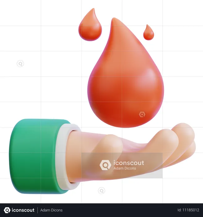 Doação de sangue  3D Icon