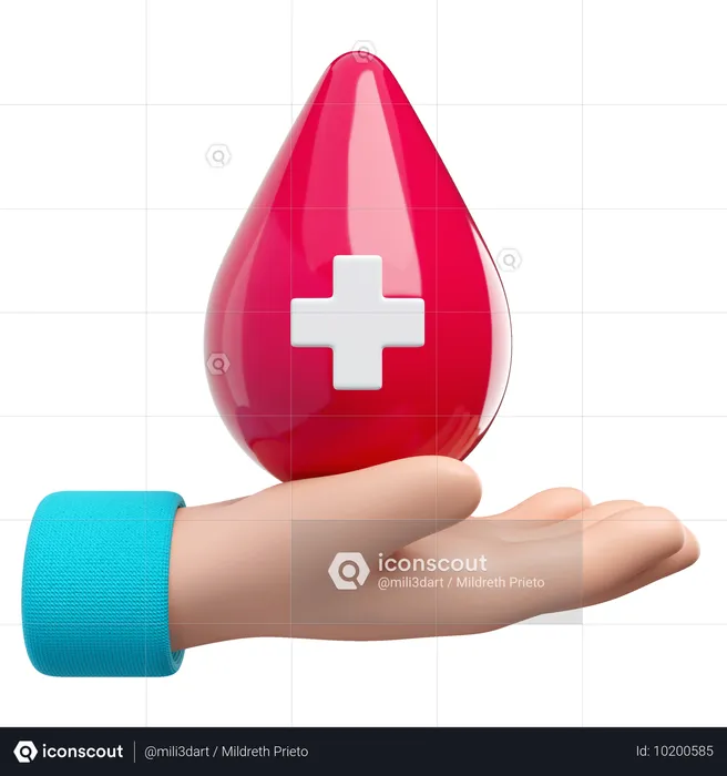 DOE sangue  3D Icon