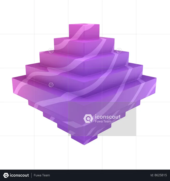 Doble pirámide  3D Icon