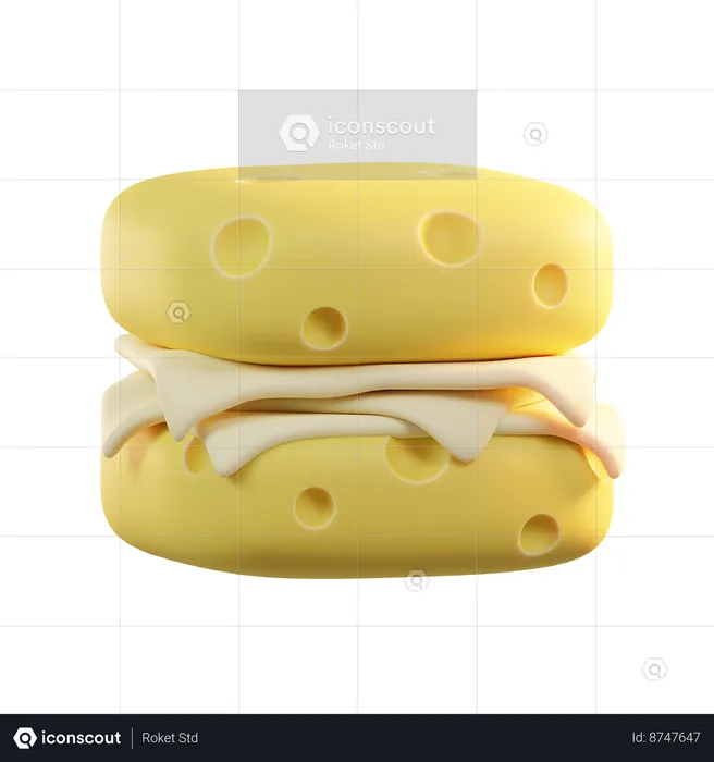 Doble queso  3D Icon