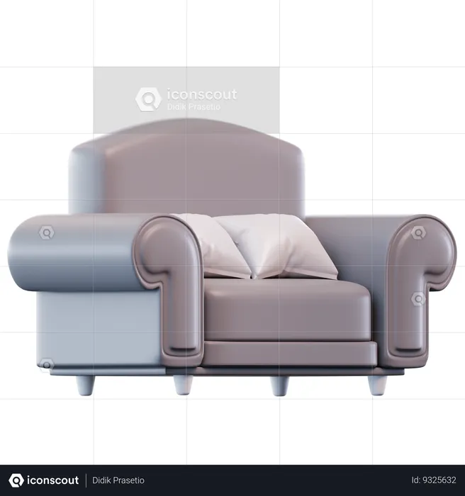 Doble Sofa  3D Icon
