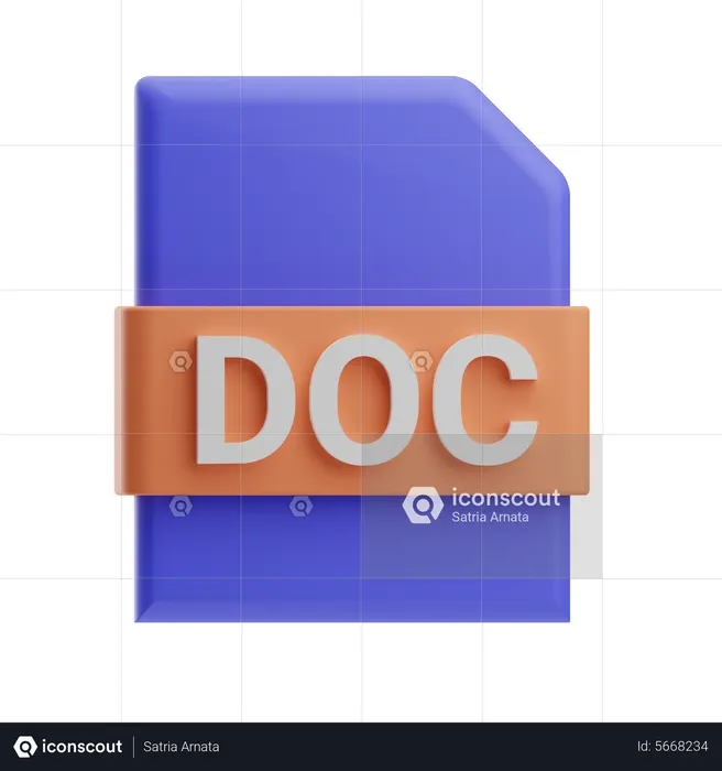 Doc File  3D Icon