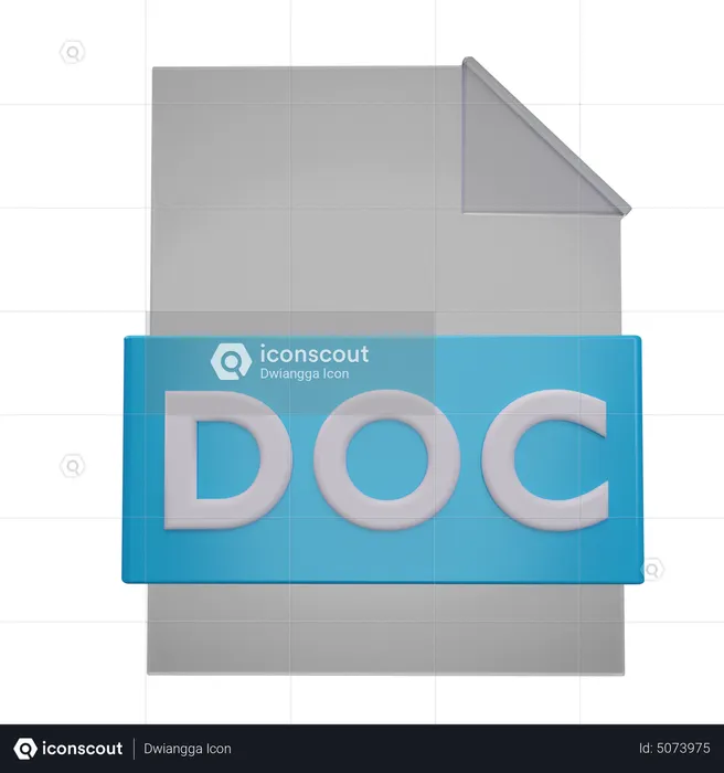 Doc File  3D Icon