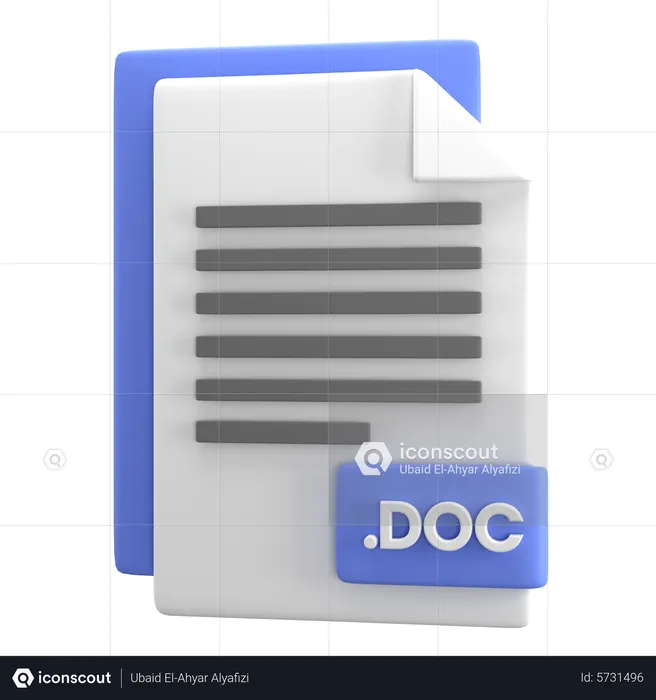 DOC File  3D Icon