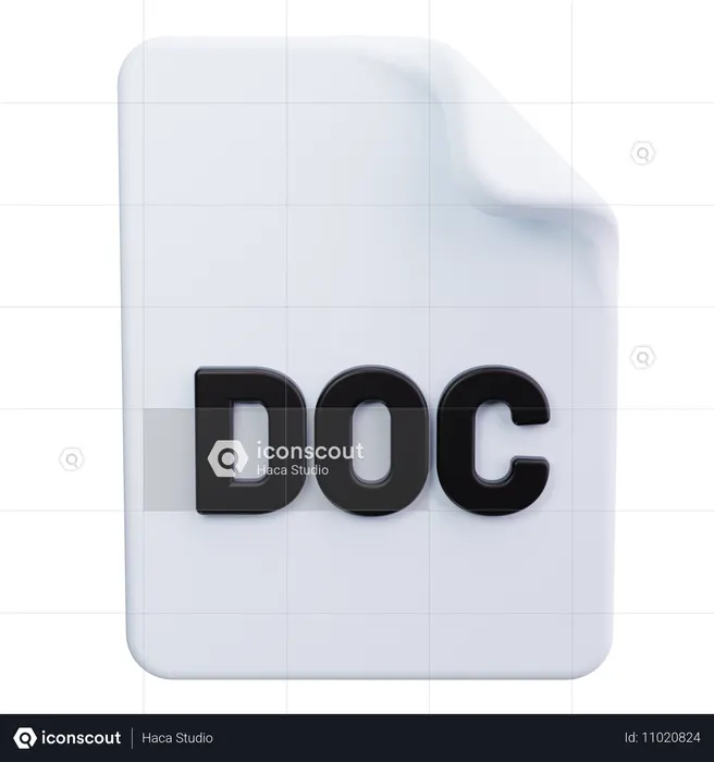 Doc File  3D Icon