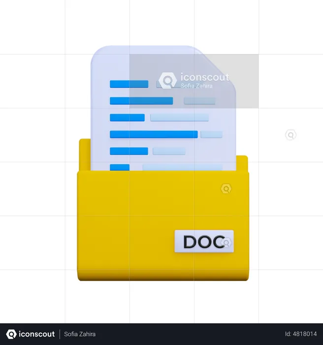 Doc File  3D Icon