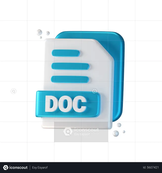 Doc File  3D Icon