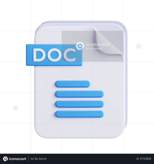 Doc File  3D Icon