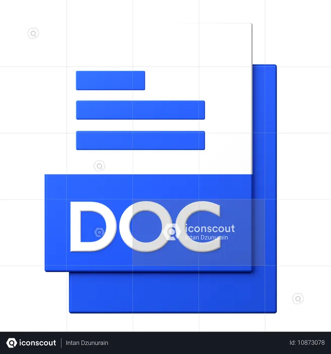 DOC File  3D Icon