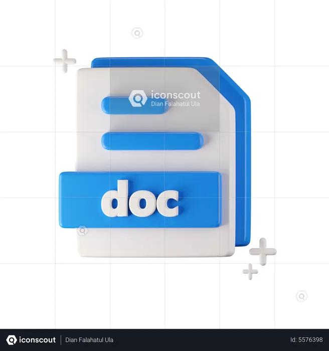 Doc File  3D Icon