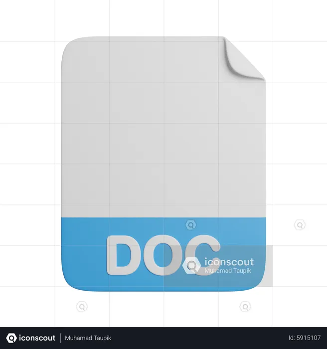 Doc File  3D Icon